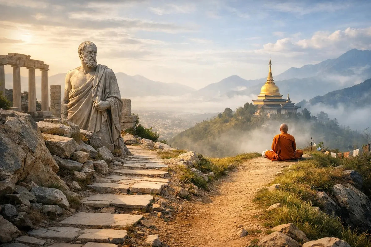 Stoicism Versus Buddhism: Two Roads to Freedom - Hilt and Stone