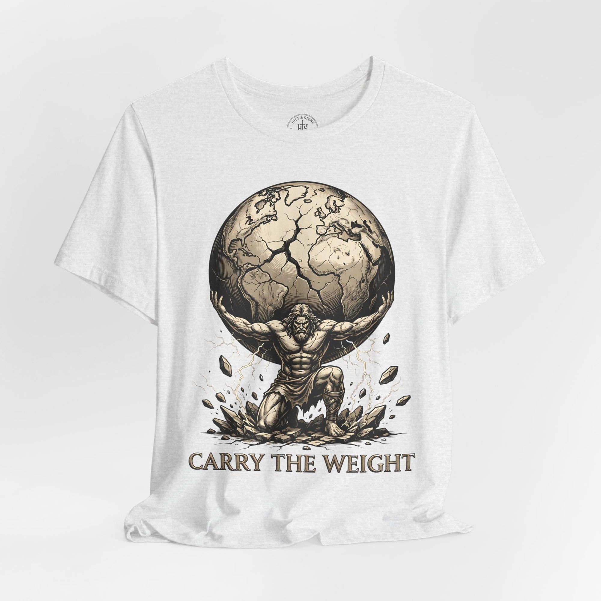 Atlas "Carry the Weight" Warrior T‑Shirt - Hilt and Stone
