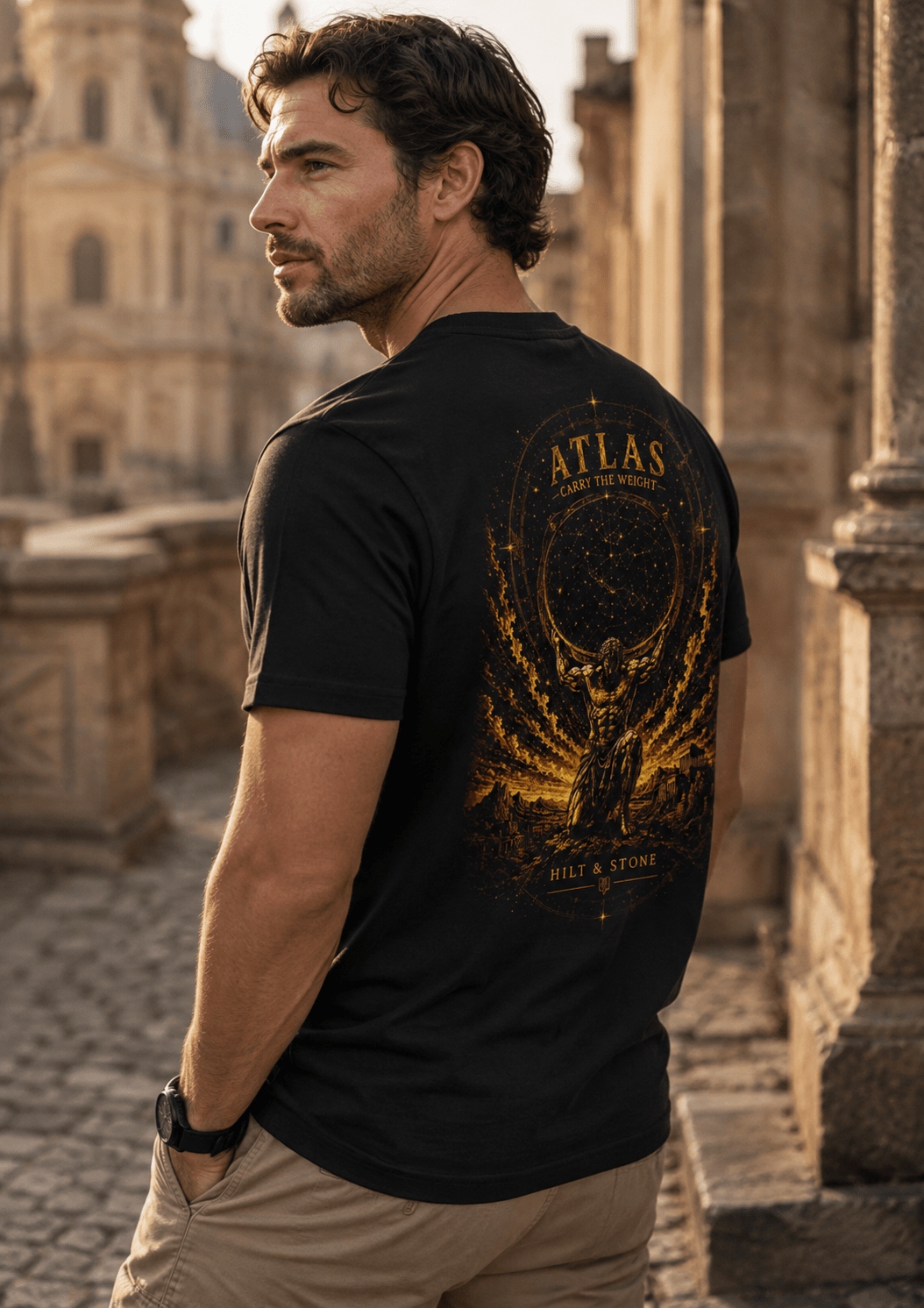 Carry the Weight Atlas Signature Graphic T-Shirt - Hilt and Stone