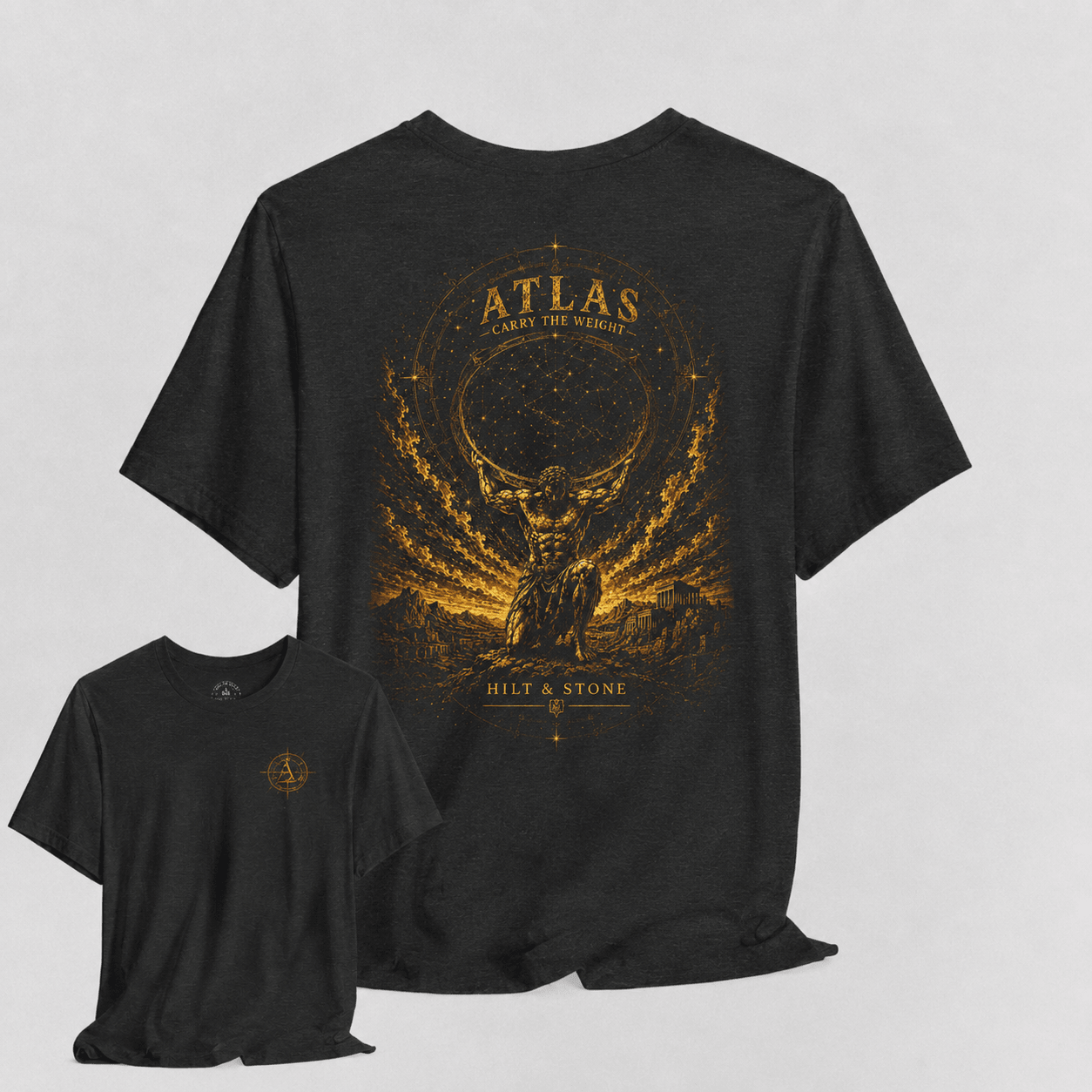 Carry the Weight Atlas Signature Graphic T-Shirt - Hilt and Stone