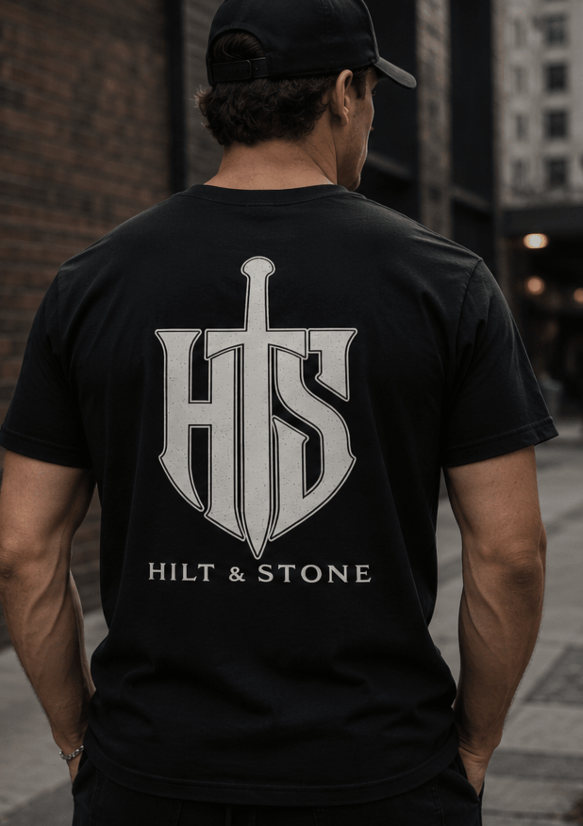 Core Crest Front And Back Print Graphic T-Shirt - Hilt and Stone