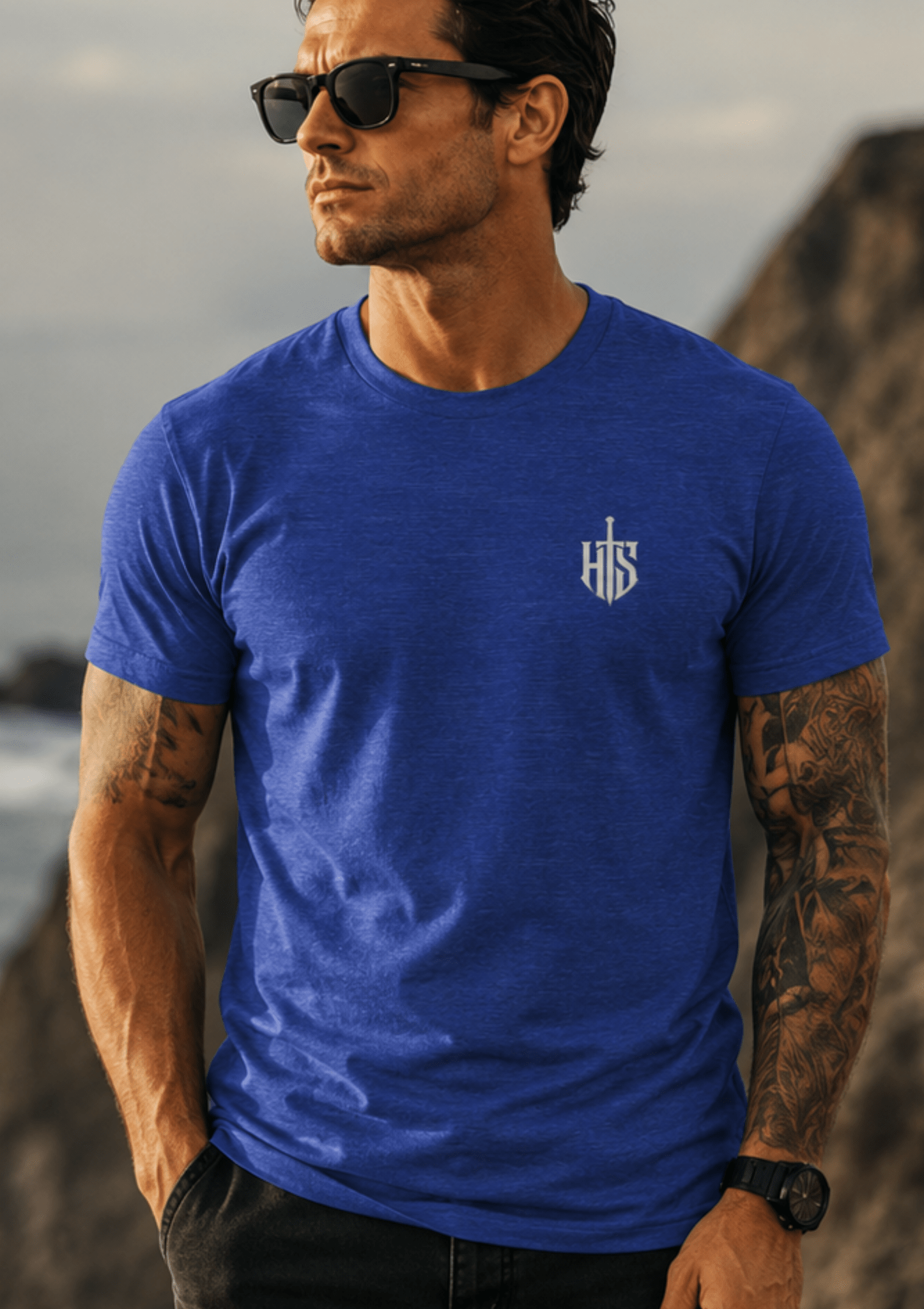 Core Crest Front And Back Print Graphic T-Shirt - Hilt and Stone