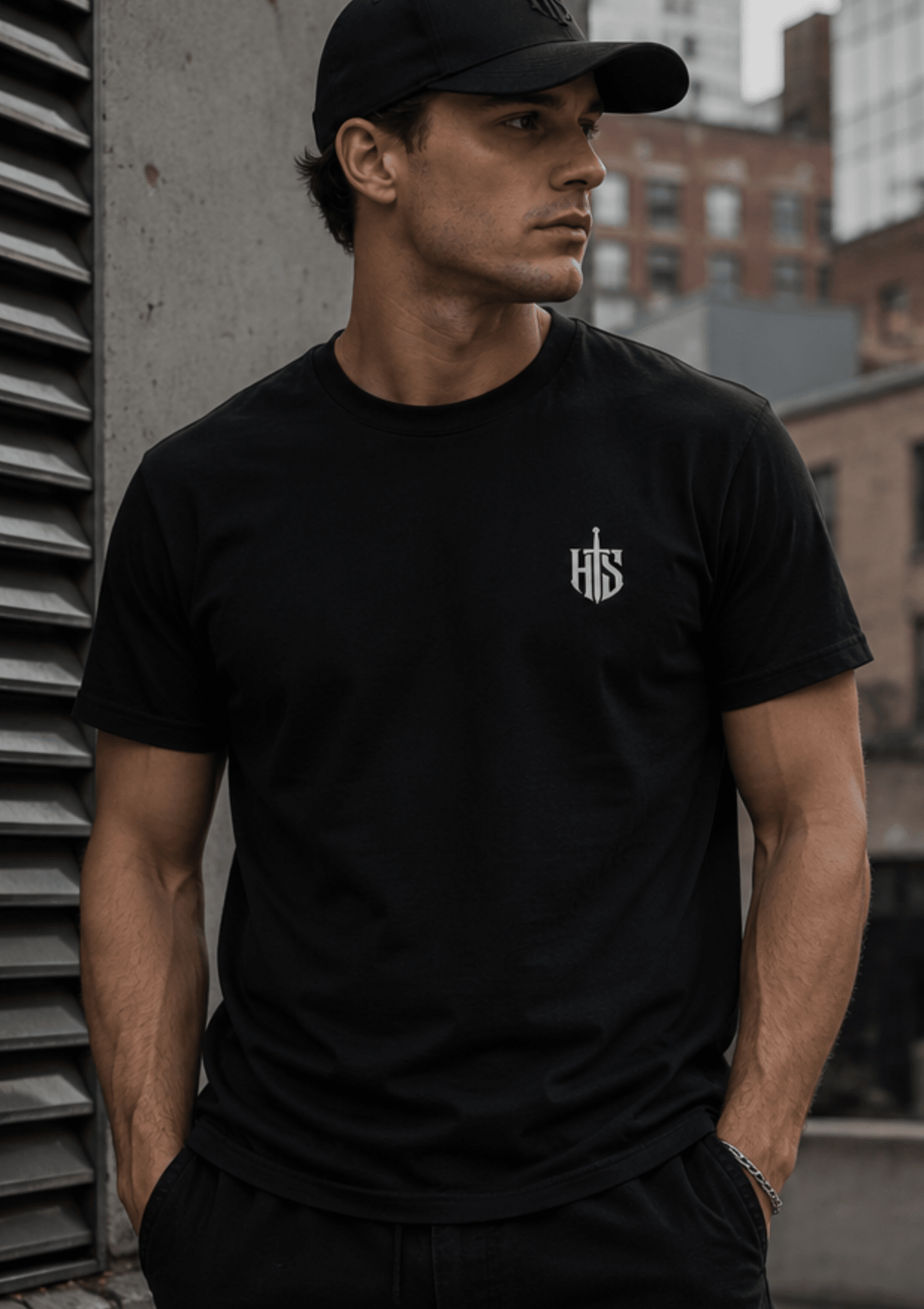 Core Crest Front And Back Print Graphic T-Shirt - Hilt and Stone