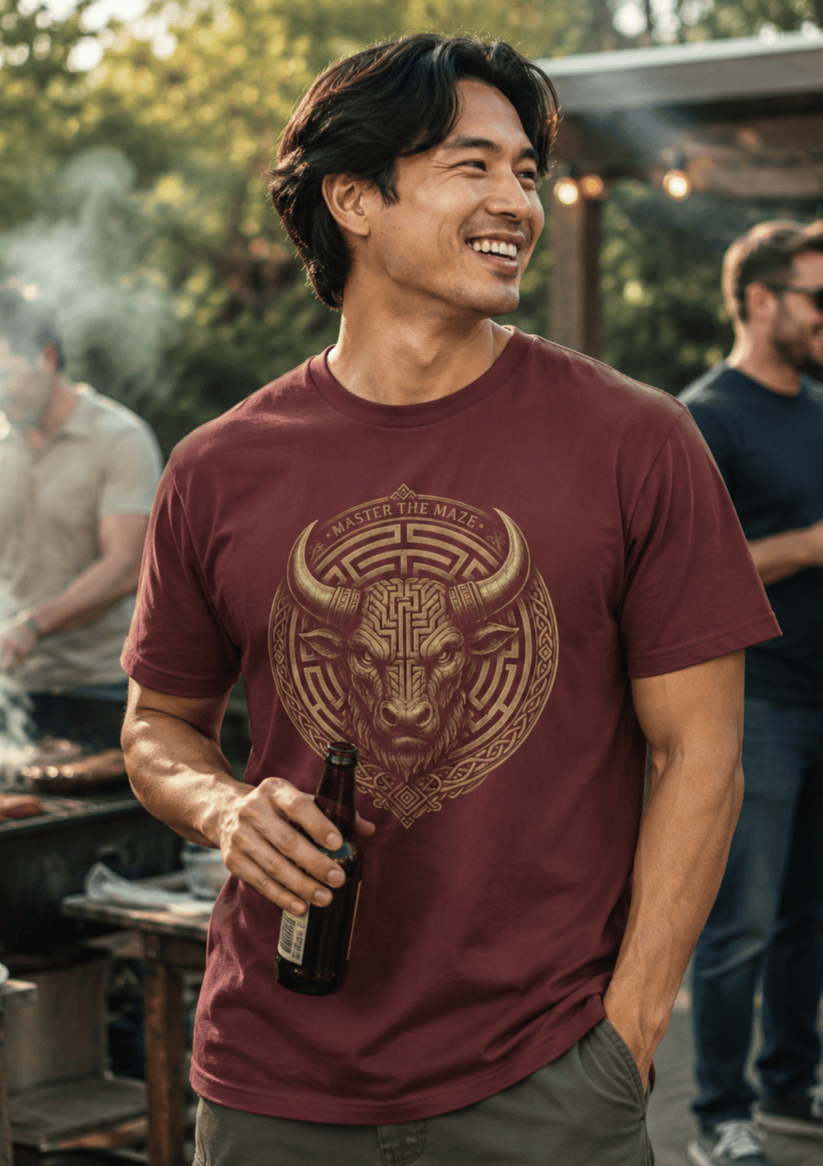 Master the Maze Minotaur Emblem T-Shirt - Hilt and Stone