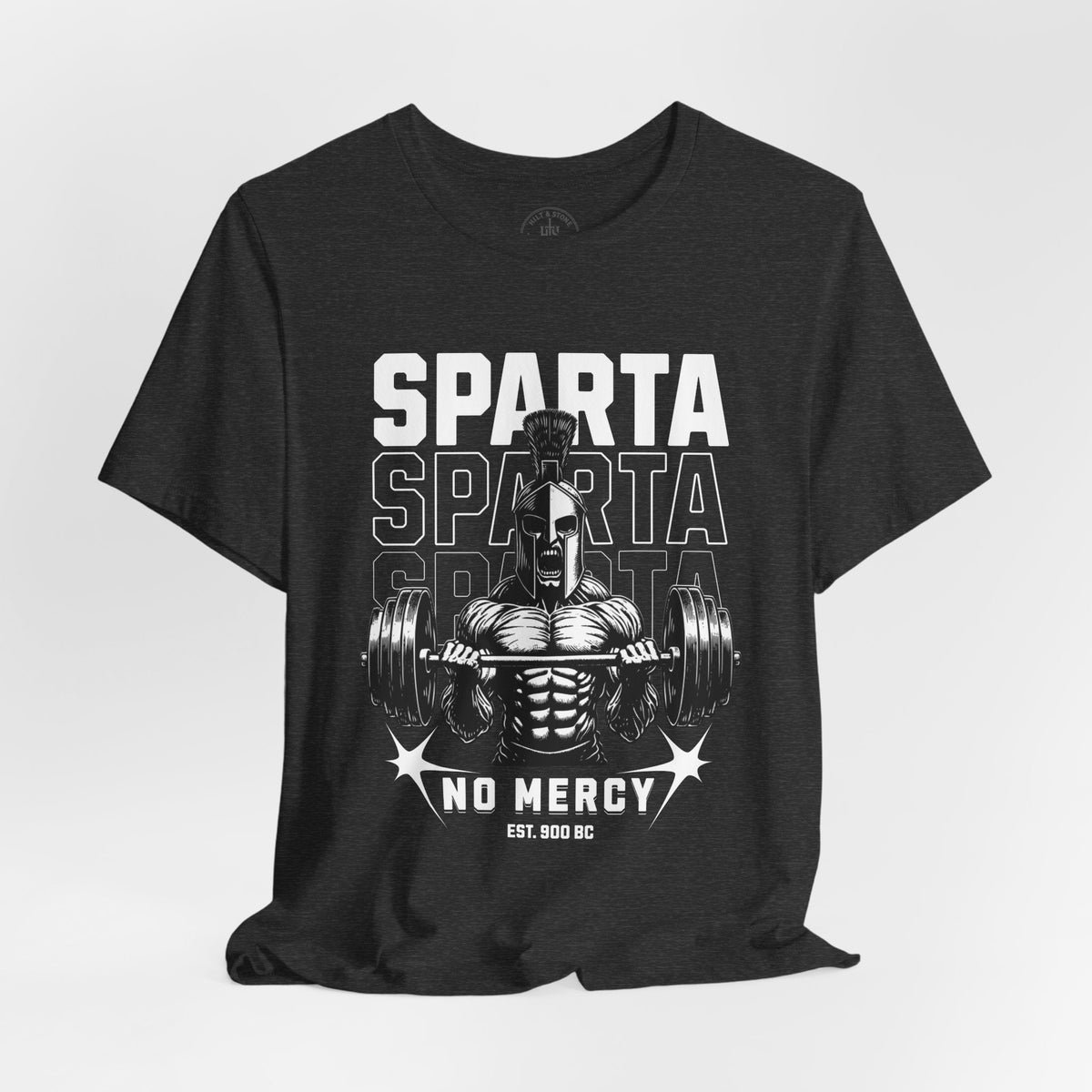 Sparta No Mercy Workout Crewneck T-Shirt - Hilt and Stone