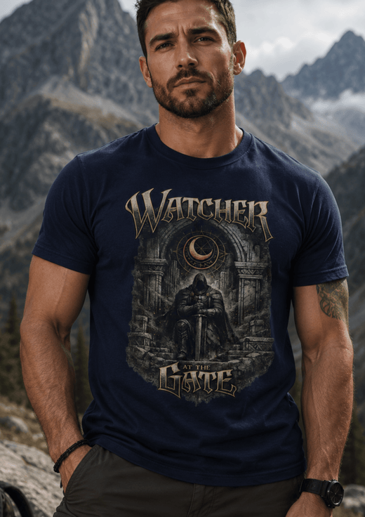 Watcher At The Gate Of Chaos Crewneck T-Shirt - Hilt and Stone