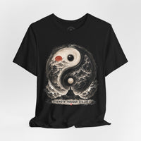 Load image into Gallery viewer, Yin Yang Zen T-Shirt — "Strength Through Stillness" Graphic Tee - Hilt and Stone