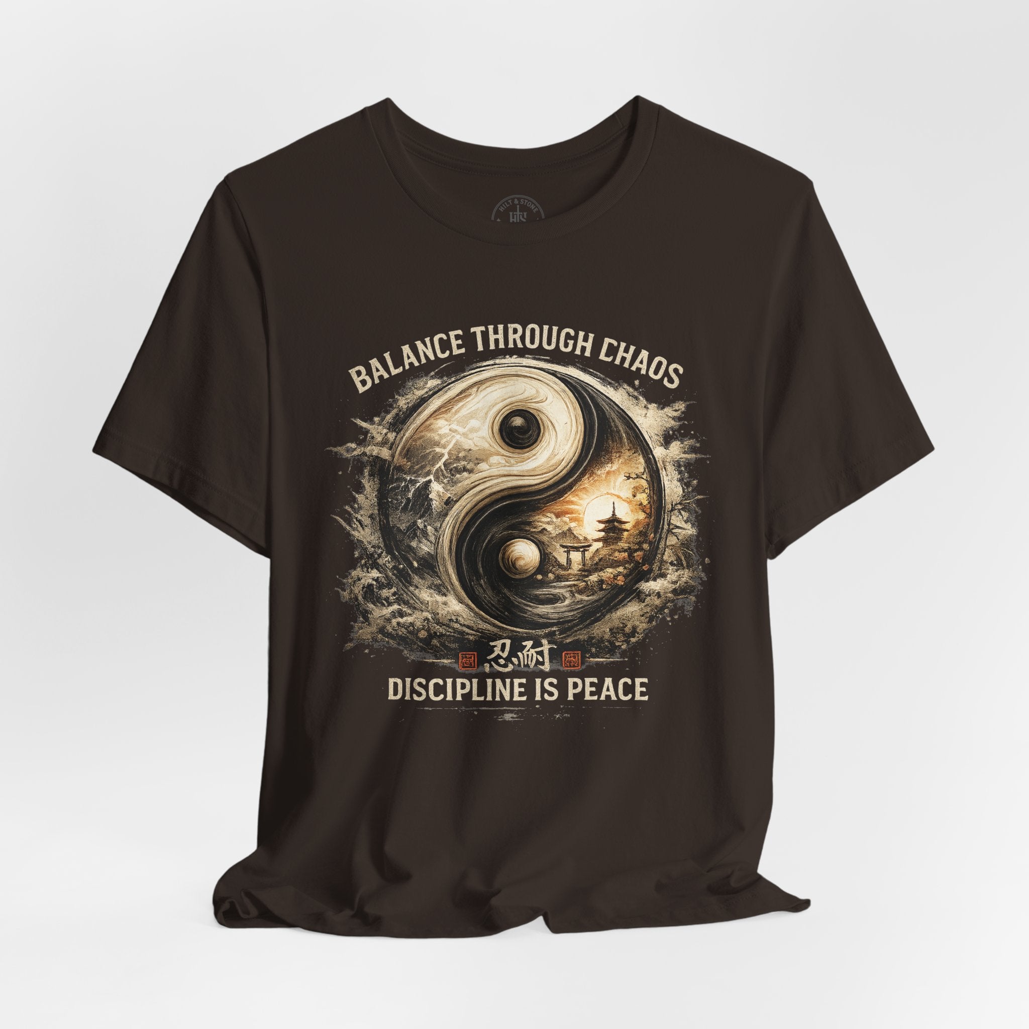 Balance Through Chaos Yin Yang Graphic T-Shirt - Hilt and Stone