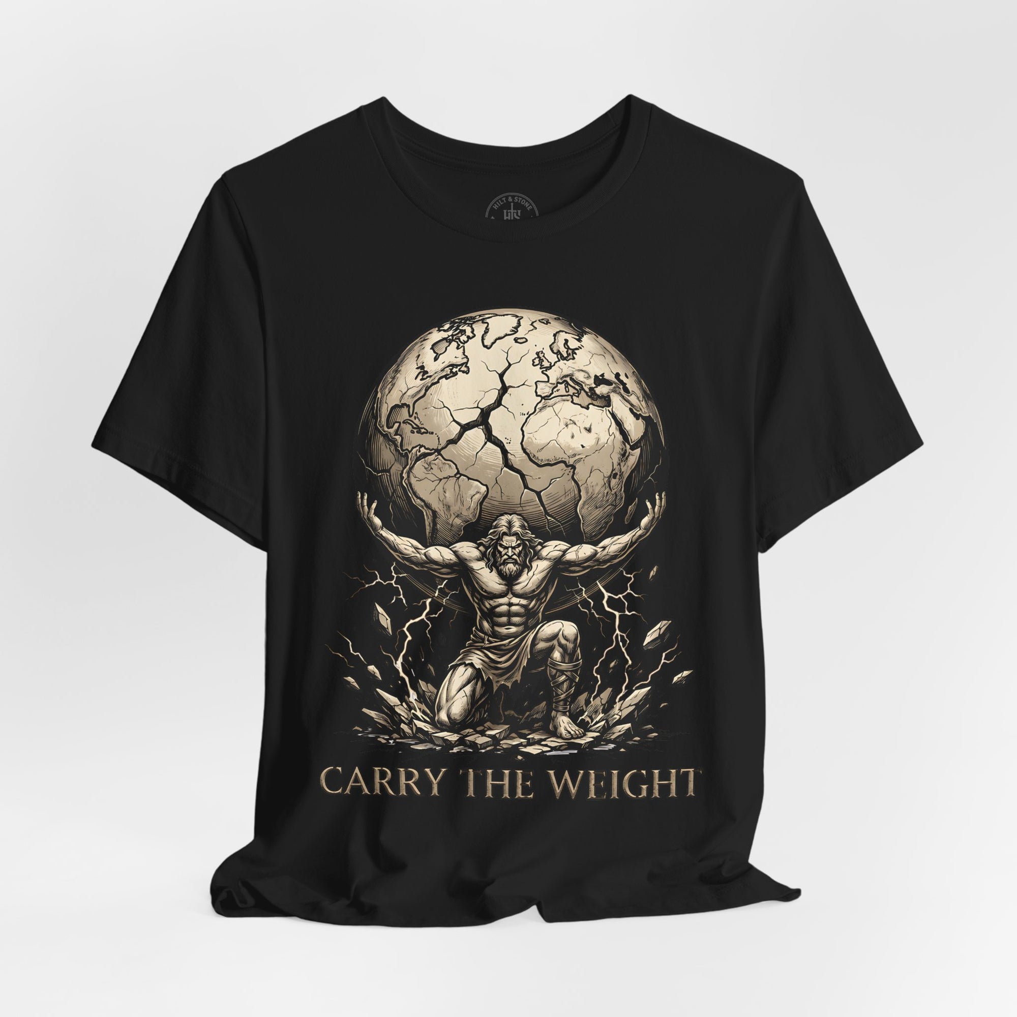 Atlas "Carry the Weight" Warrior T‑Shirt - Hilt and Stone