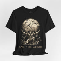 Load image into Gallery viewer, Atlas "Carry the Weight" Warrior T‑Shirt - Hilt and Stone