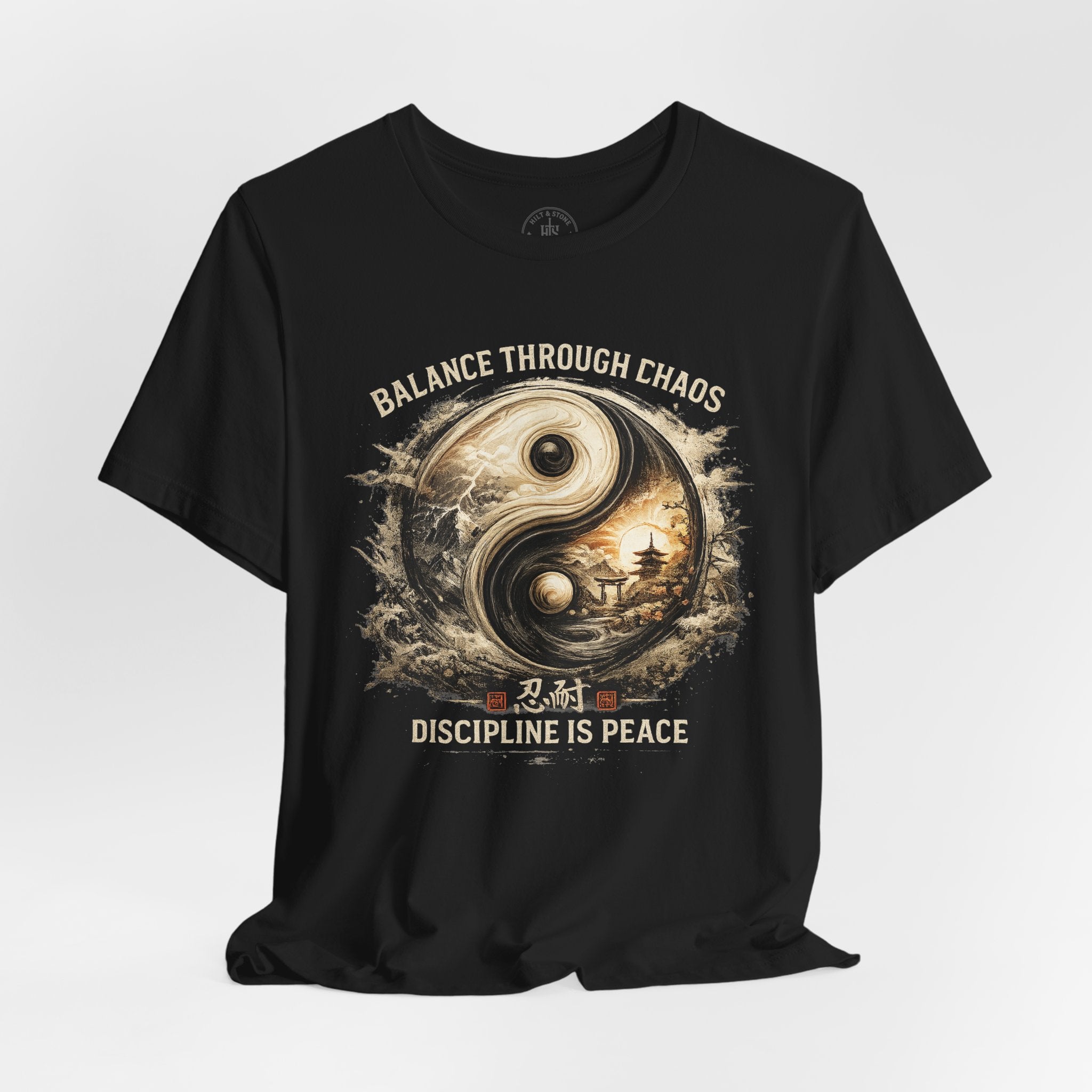 Balance Through Chaos Yin Yang Graphic T-Shirt - Hilt and Stone