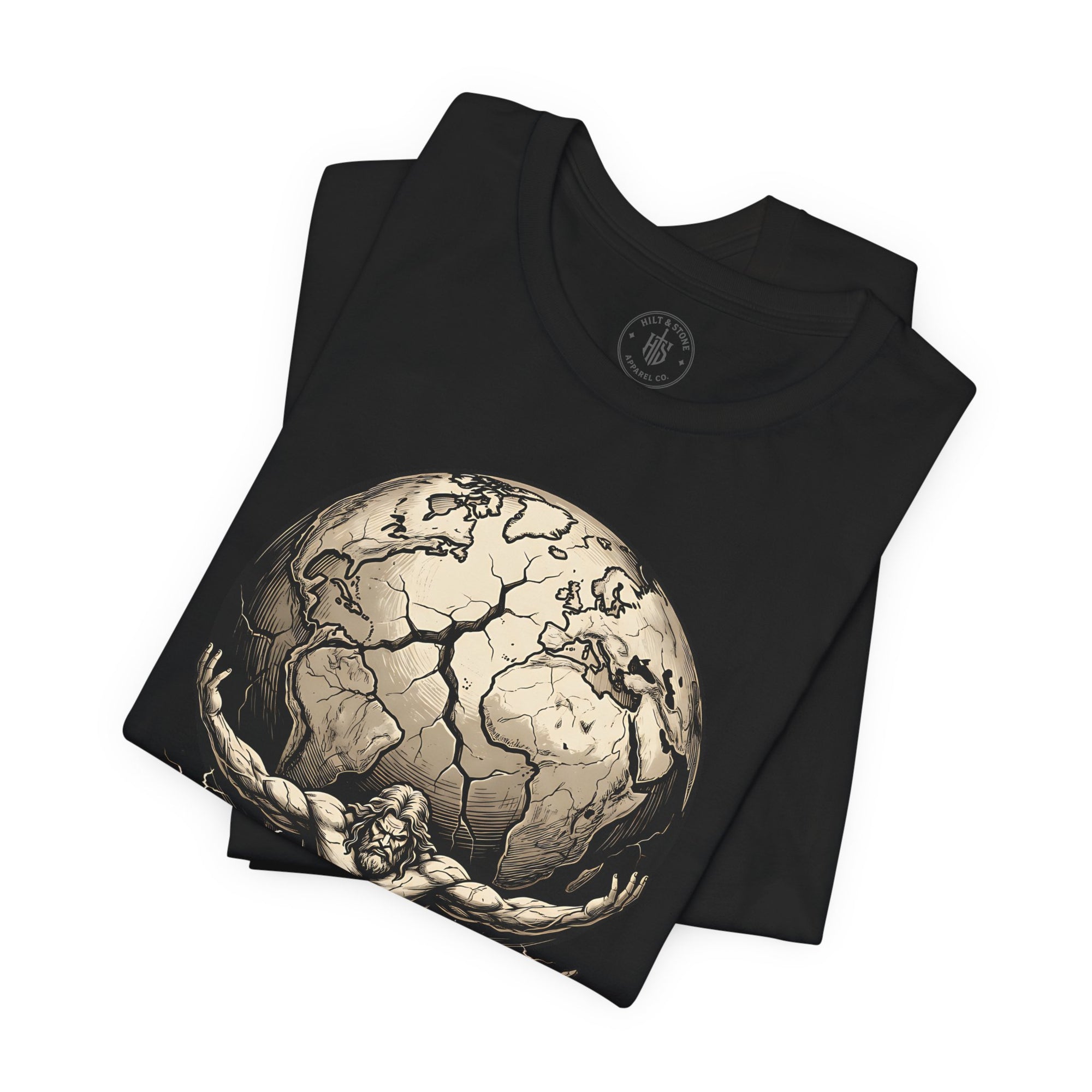 Atlas "Carry the Weight" Warrior T‑Shirt - Hilt and Stone