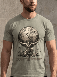 Load image into Gallery viewer, Atlas "Carry the Weight" Warrior T‑Shirt - Hilt and Stone