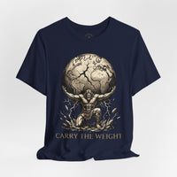 Load image into Gallery viewer, Atlas "Carry the Weight" Warrior T‑Shirt - Hilt and Stone