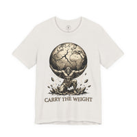 Load image into Gallery viewer, Atlas "Carry the Weight" Warrior T‑Shirt - Hilt and Stone
