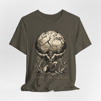 Load image into Gallery viewer, Atlas "Carry the Weight" Warrior T‑Shirt - Hilt and Stone