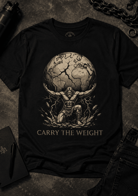 Atlas "Carry the Weight" Warrior T‑Shirt - Hilt and Stone
