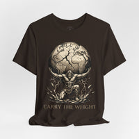 Load image into Gallery viewer, Atlas "Carry the Weight" Warrior T‑Shirt - Hilt and Stone