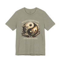 Load image into Gallery viewer, Balance Through Chaos Yin Yang Graphic T-Shirt - Hilt and Stone
