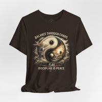 Load image into Gallery viewer, Balance Through Chaos Yin Yang Graphic T-Shirt - Hilt and Stone