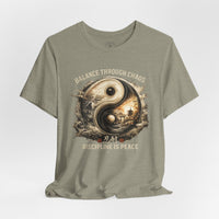Load image into Gallery viewer, Balance Through Chaos Yin Yang Graphic T-Shirt - Hilt and Stone