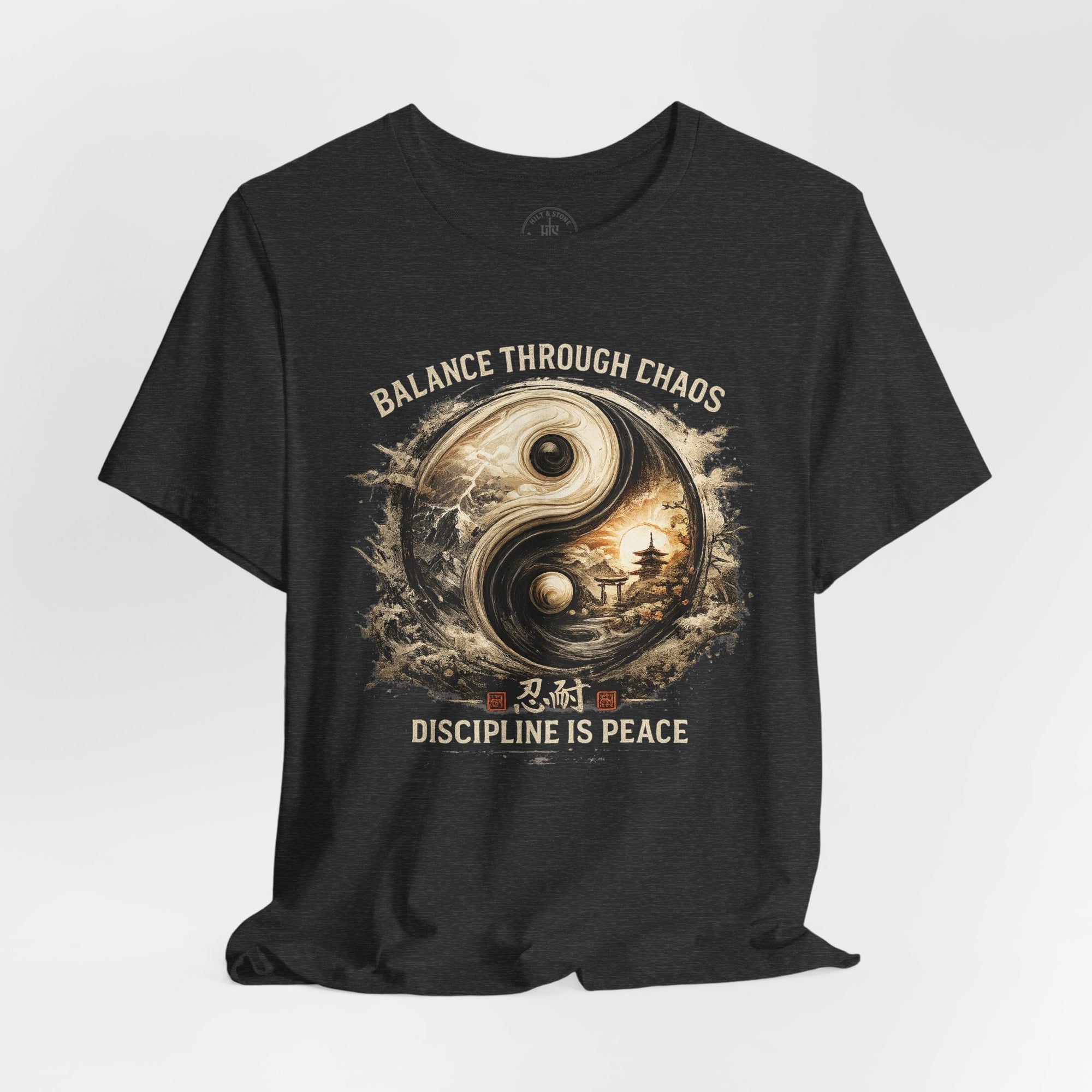 Balance Through Chaos Yin Yang Graphic T-Shirt - Hilt and Stone