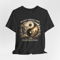 Load image into Gallery viewer, Balance Through Chaos Yin Yang Graphic T-Shirt - Hilt and Stone
