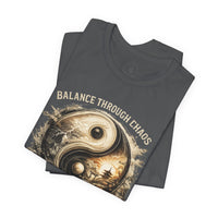 Load image into Gallery viewer, Balance Through Chaos Yin Yang Graphic T-Shirt - Hilt and Stone