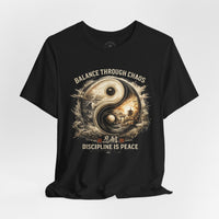Load image into Gallery viewer, Balance Through Chaos Yin Yang Graphic T-Shirt - Hilt and Stone