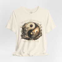Load image into Gallery viewer, Balance Through Chaos Yin Yang Graphic T-Shirt - Hilt and Stone
