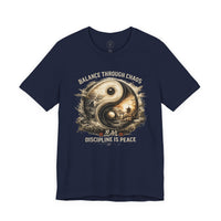 Load image into Gallery viewer, Balance Through Chaos Yin Yang Graphic T-Shirt - Hilt and Stone
