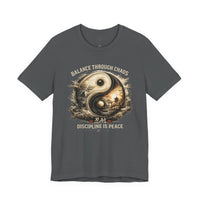 Load image into Gallery viewer, Balance Through Chaos Yin Yang Graphic T-Shirt - Hilt and Stone