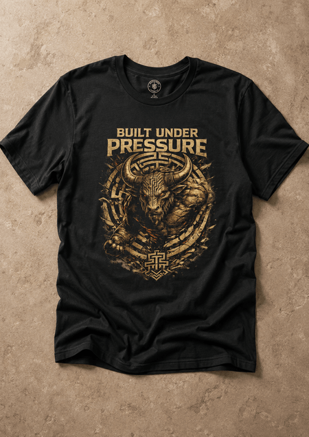 Built Under Pressure Minotaur Graphic T-Shirt - Hilt and Stone