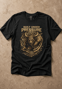 Load image into Gallery viewer, Built Under Pressure Minotaur Graphic T-Shirt - Hilt and Stone