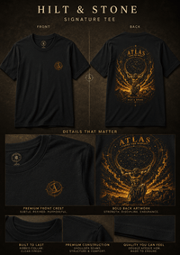 Load image into Gallery viewer, Carry the Weight Atlas Signature Graphic T-Shirt - Hilt and Stone