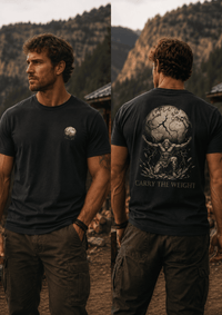 Load image into Gallery viewer, Carry the Weight Atlas Signature Graphic T-Shirt - Hilt and Stone