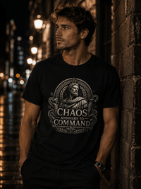 Load image into Gallery viewer, Chaos Answers to Command – Stoic Warrior Graphic T-Shirt - Hilt and Stone