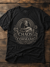 Load image into Gallery viewer, Chaos Answers to Command – Stoic Warrior Graphic T-Shirt - Hilt and Stone