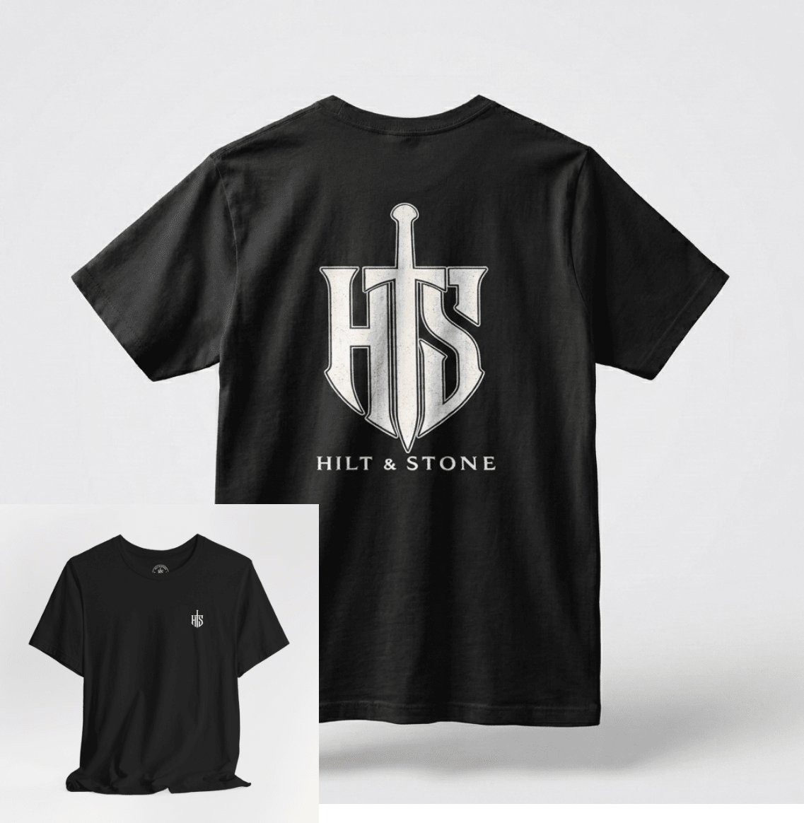 Core Crest Front And Back Print Graphic T-Shirt - Hilt and Stone
