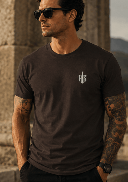 Core Crest Front And Back Print Graphic T-Shirt - Hilt and Stone