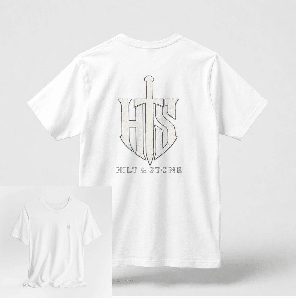 Core Crest Front And Back Print Graphic T-Shirt - Hilt and Stone