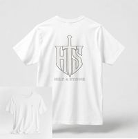 Load image into Gallery viewer, Core Crest Front And Back Print Graphic T-Shirt - Hilt and Stone