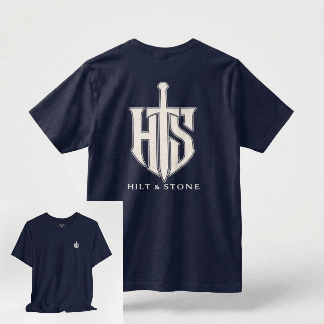 Core Crest Front And Back Print Graphic T-Shirt - Hilt and Stone