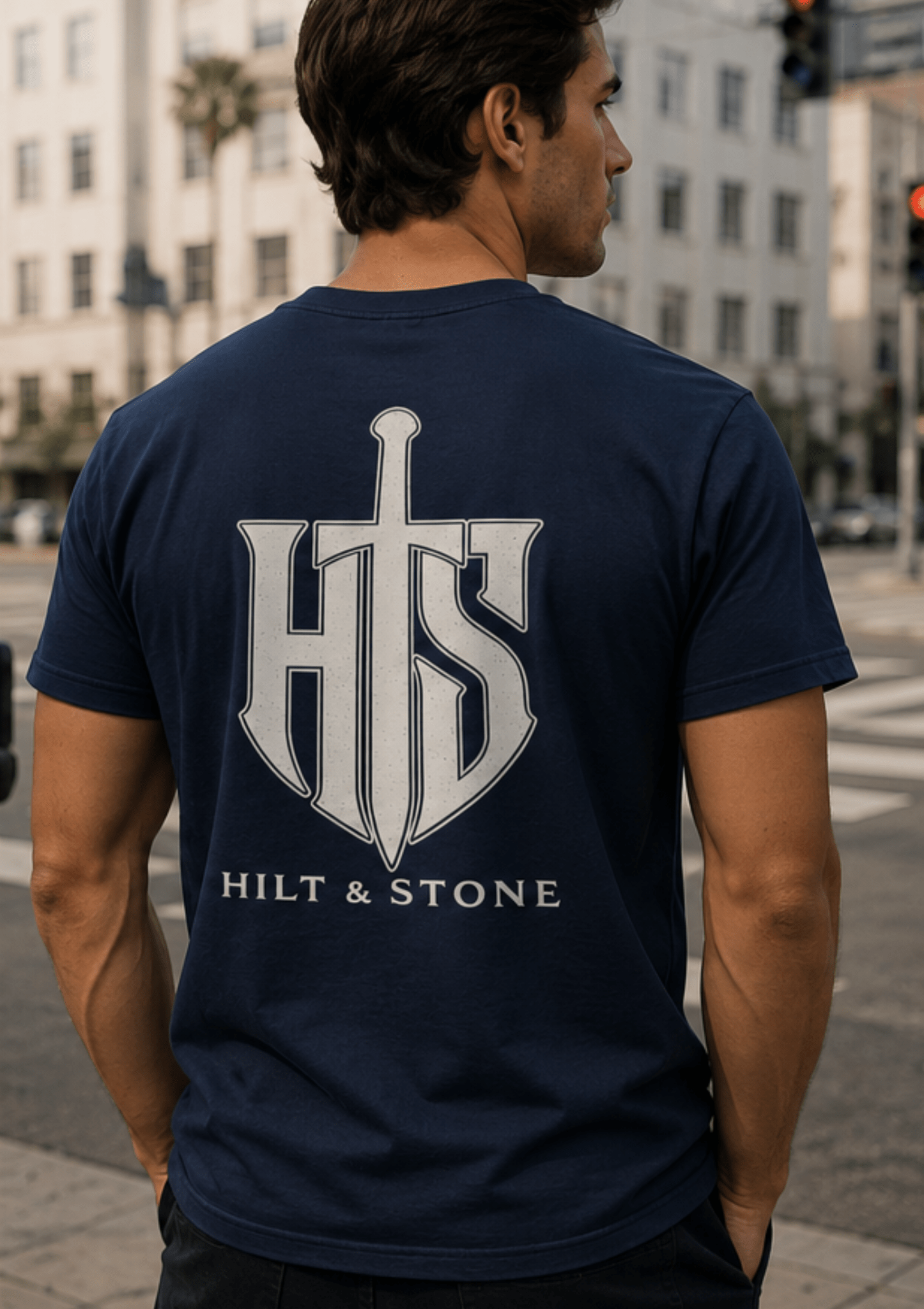Core Crest Front And Back Print Graphic T-Shirt - Hilt and Stone