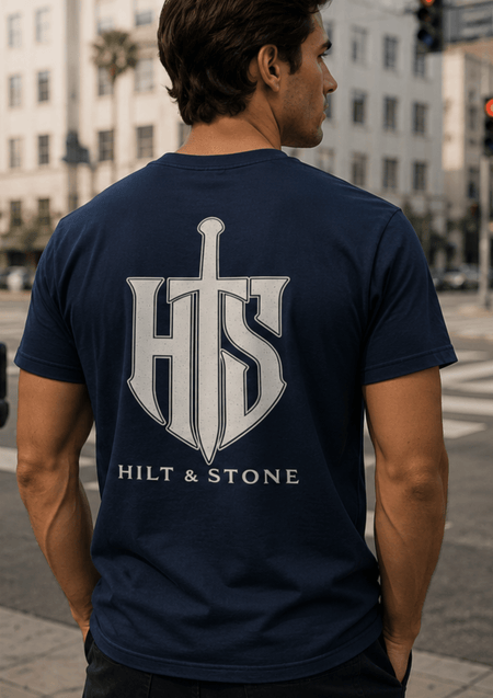 Core Crest Front And Back Print Graphic T-Shirt - Hilt and Stone