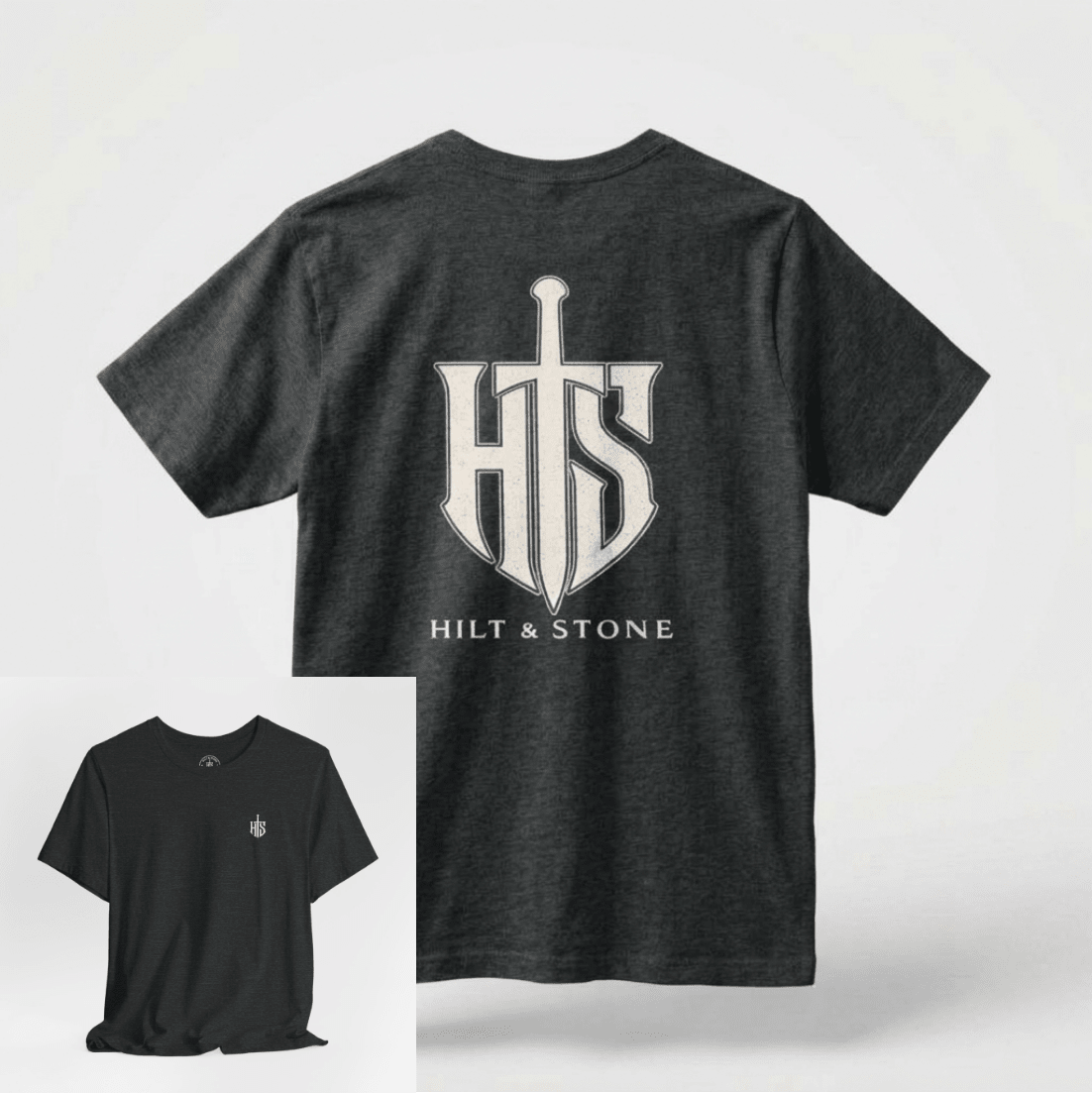 Core Crest Front And Back Print Graphic T-Shirt - Hilt and Stone