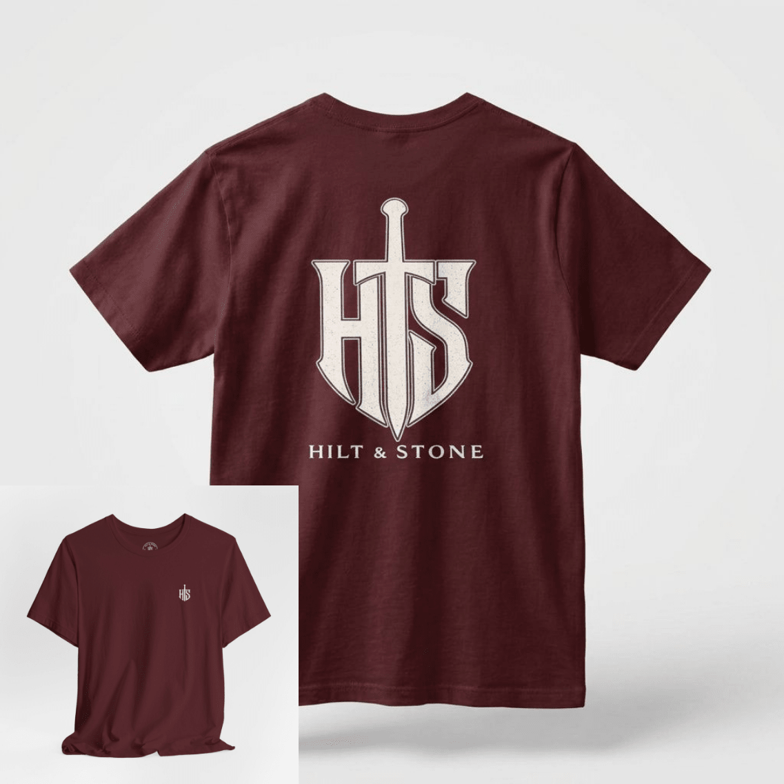 Core Crest Front And Back Print Graphic T-Shirt - Hilt and Stone