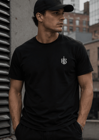 Load image into Gallery viewer, Core Crest Front And Back Print Graphic T-Shirt - Hilt and Stone