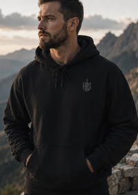 Load image into Gallery viewer, Hilt &amp; Stone Core Hoodie – Minimal Shield Emblem Premium Fleece Hoodie