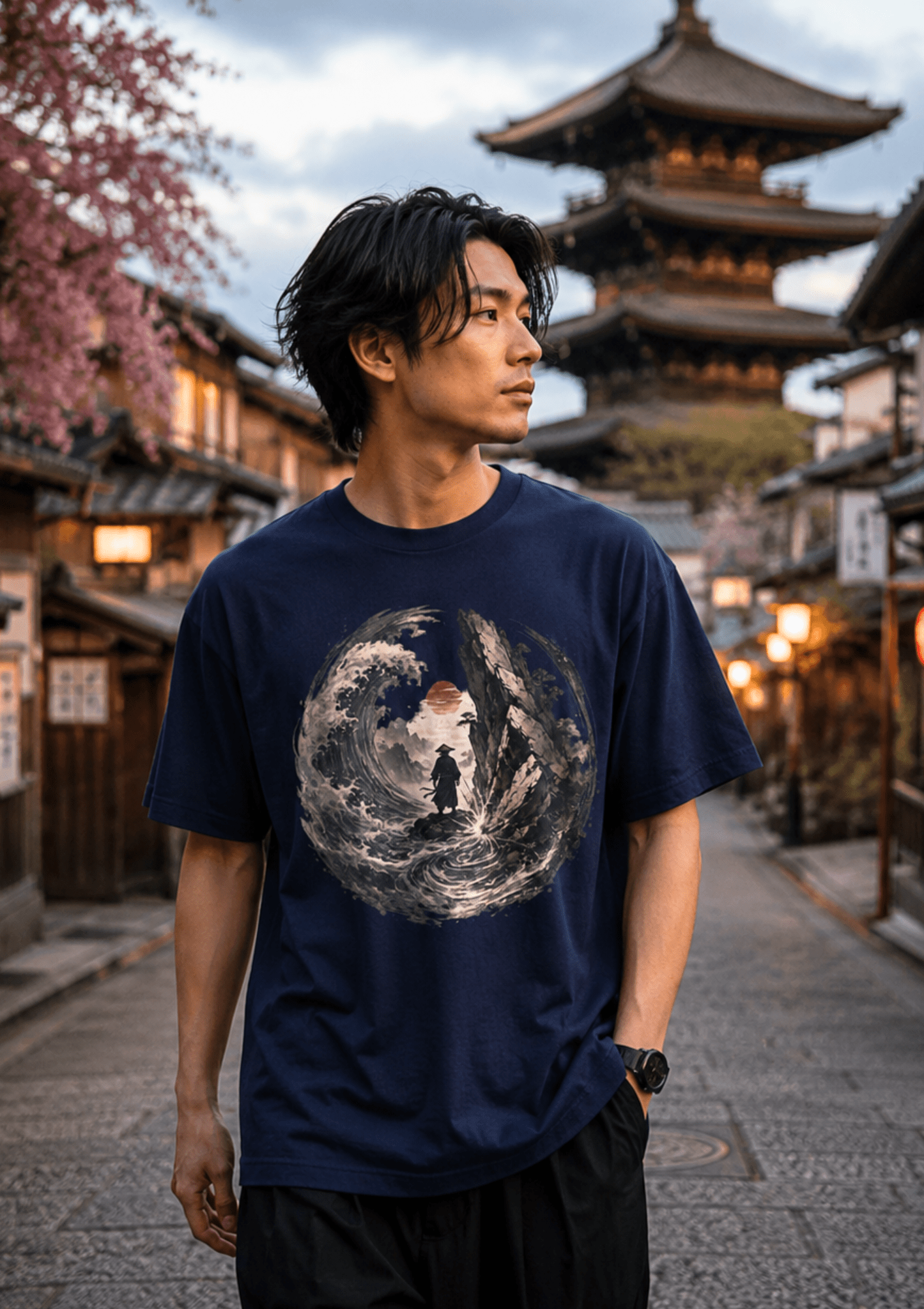 Flow Like Water Strike Like Stone Graphic T-Shirt - Hilt and Stone